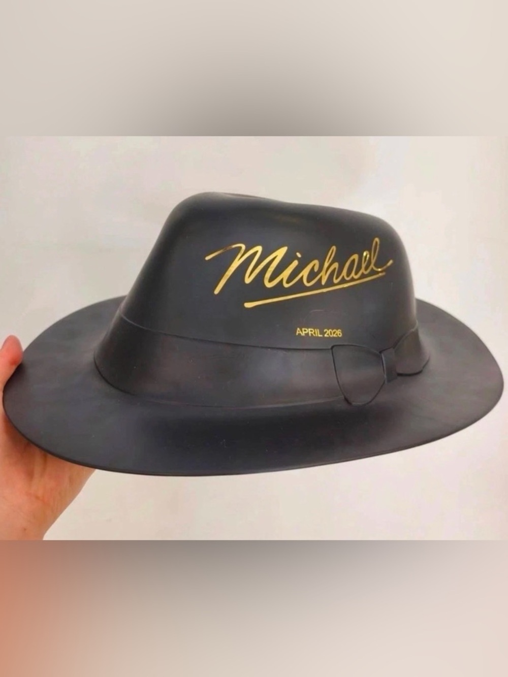 Michaels Jackson’s Black Fedora with Gold Script Detail Cinnamark’s exclusive